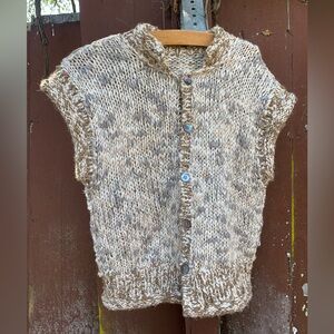 Handmade knit vest